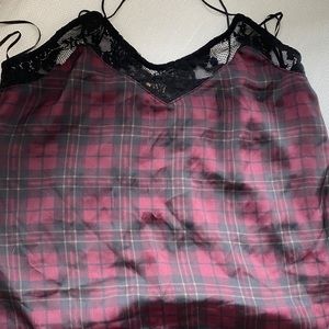 Statin plaid cami